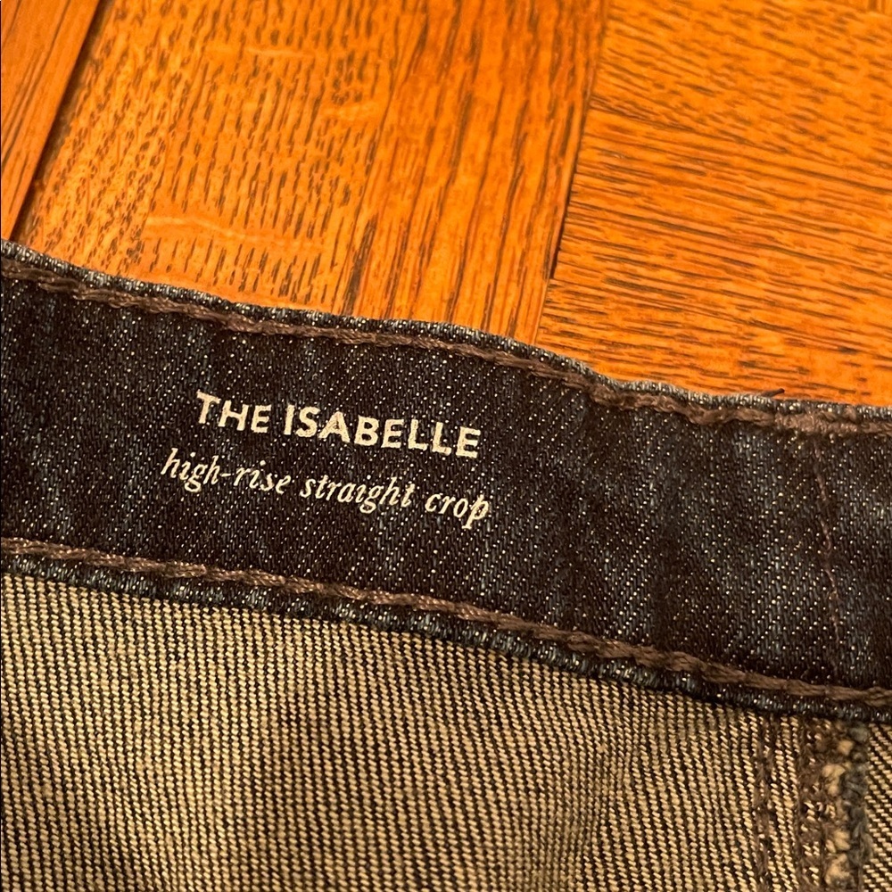 AG THE ISABELLE HIGH RISE STRAIGHT CROP JEANS SIZE 28 - Picture 2 of 5